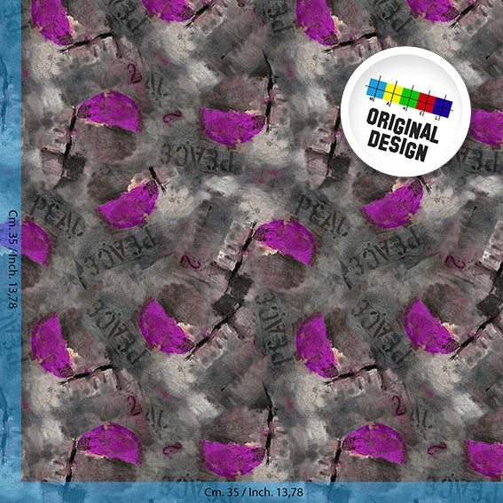 FABRIC - Cotton satin - Dis. 10551X