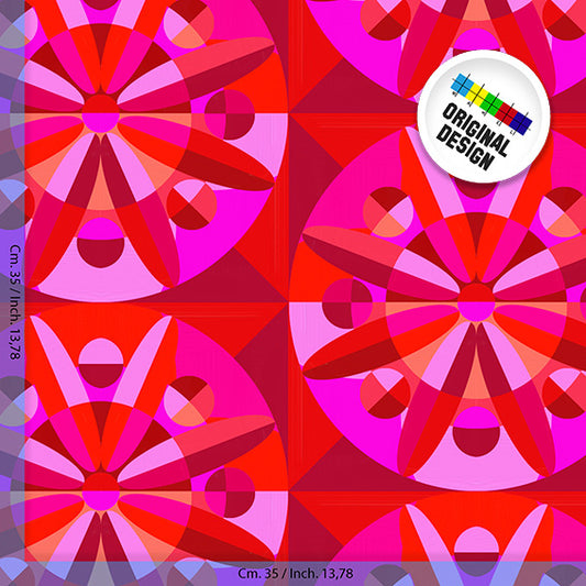 TESSUTO - Raso di cotone - Dis. 10754X